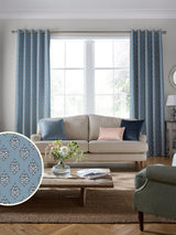 Next Laura Ashley Seaspray Gower Made To Measure Curtains- Buy online at McGrocer