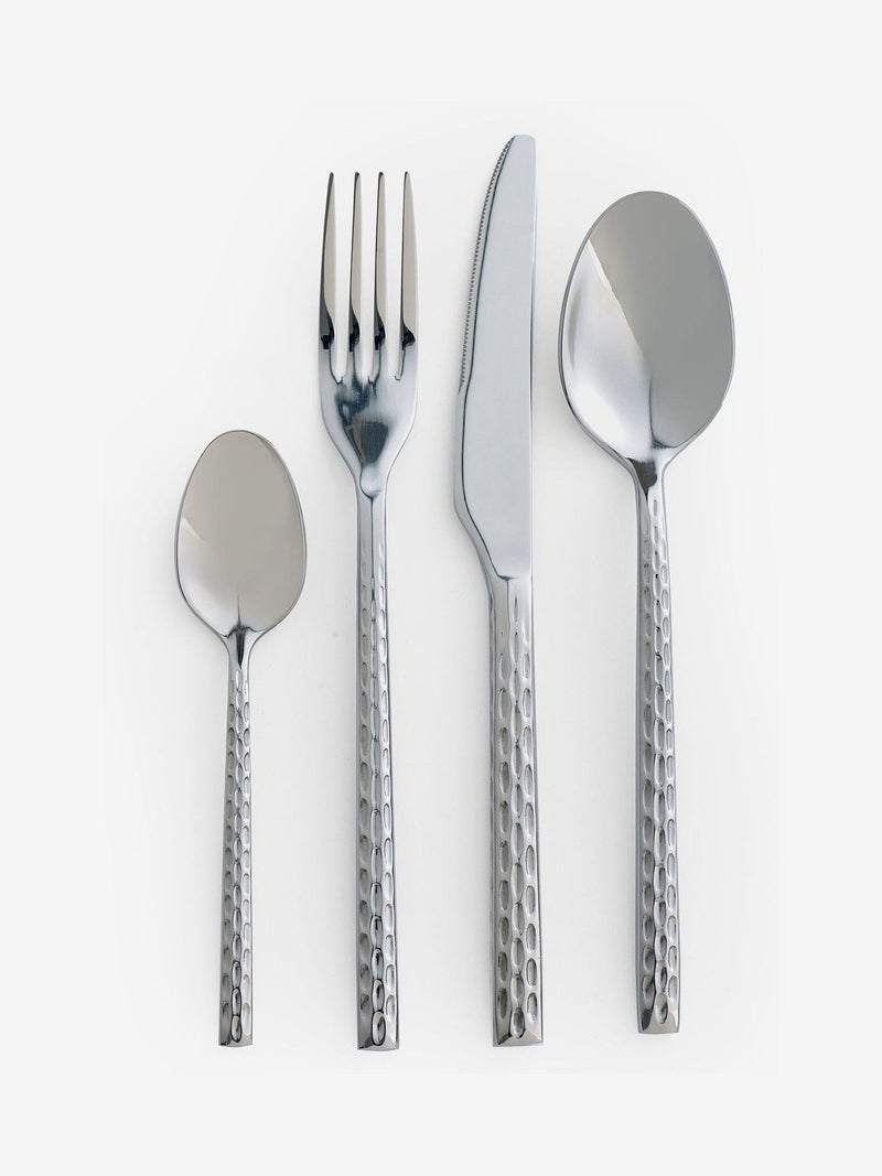 Silver hammered cutlery set 16 piece (British brand)