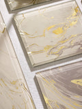 Natural Galaxy glass coasters set of 4, imported from the UK
