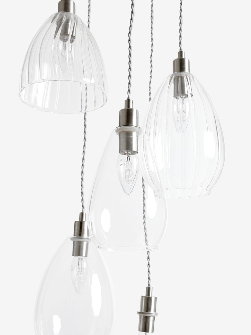 Blockley clear glass spare part for pendant and chandelier (British brand)