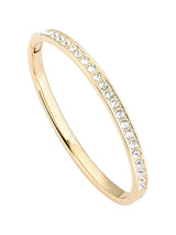 Next Ted Baker Clemera Hinge Bangle Clear Crystal Gold Tone- Buy online at McGrocer