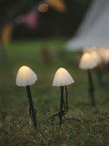 Lights4fun 12 mushroom solar stake lights 20cm, imported from the UK