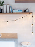 Lights4fun warm white LED festoon lights 4.75m - British product