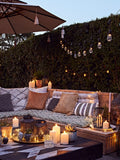 Lights4fun battery operated LED garden parasol lights, imported from the UK