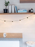 Lights4fun 20 light warm white battery festoon, imported from the UK