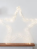 Lights4fun LED star 60cm warm white, imported from the UK