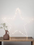 Lights4fun LED star 60cm warm white, imported from the UK