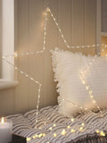 Lights4fun LED star 60cm warm white, imported from the UK