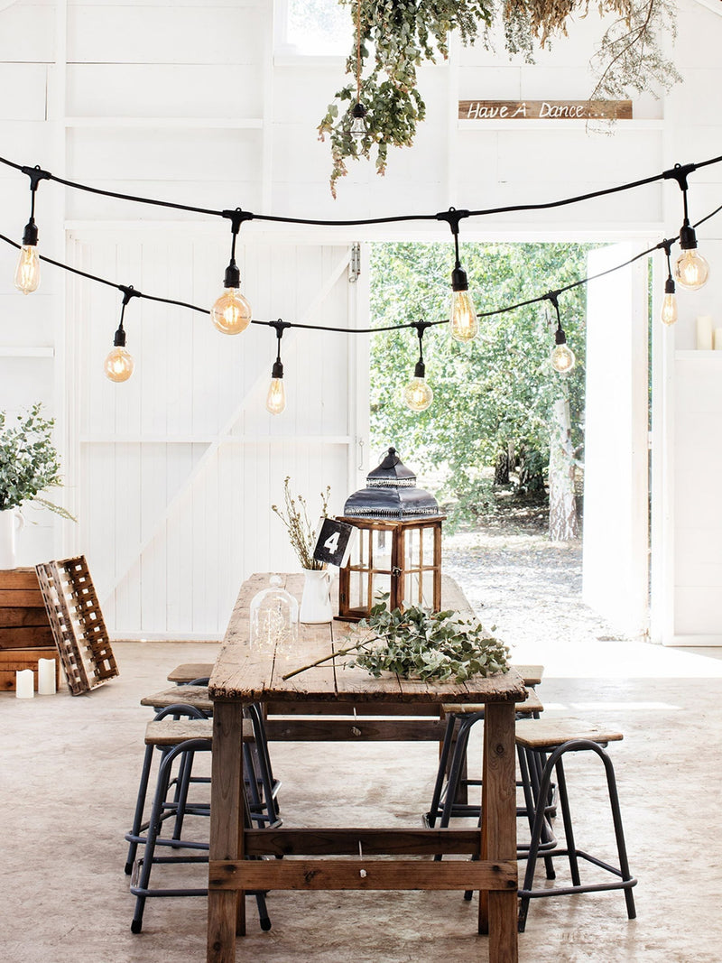 Lights4fun white distressed lantern 30cm, imported from the UK