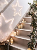 Lights4fun TruGlow LED slim pillar candles set of 3, UK version