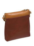Conkca London Leder Umhängetasche in Conker Brown (britische Marke)