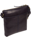 Conkca Navy Elf leather cross-body bag, imported from the UK