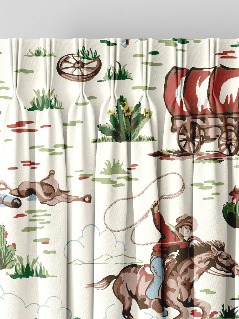 Cath Kidston cowboy made to measure cotton curtains, UK version