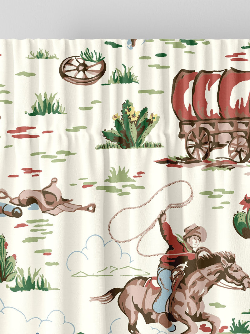 Cath Kidston cowboy made to measure cotton curtains, UK version