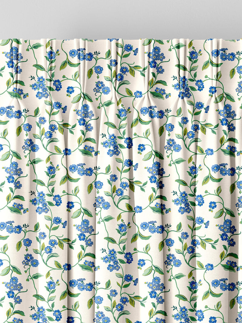 Cath Kidston Forget Me Not curtains in blue - British product