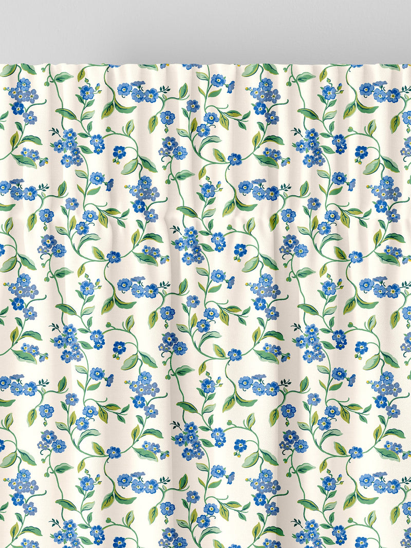 Cath Kidston Forget Me Not curtains in blue - British product