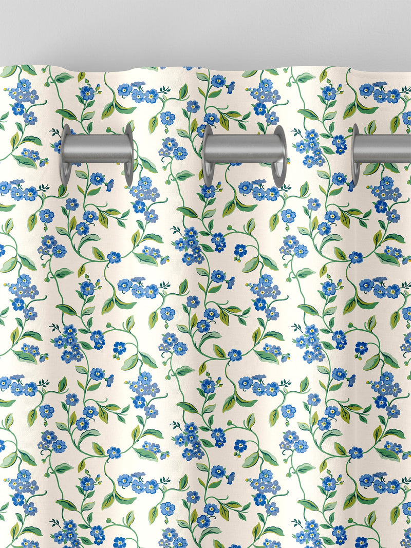 Cath Kidston Forget Me Not curtains in blue - British product