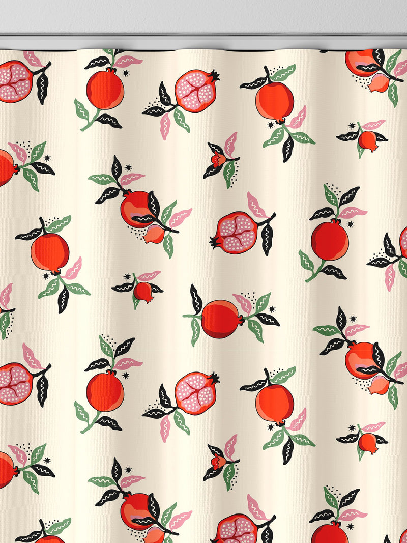 Cath Kidston orange pomegranate made to measure curtains, imported from the UK