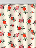 Cath Kidston orange pomegranate made to measure curtains, imported from the UK