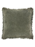 Yard Bertie washed cotton velvet cushion - British product
