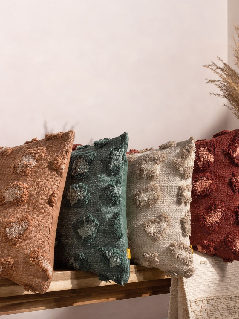 Furn Maeve tonal leopard print cotton cushion - British product
