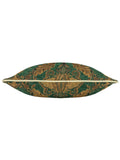 Riva Paoletti green jacquard floral cushion, UK version