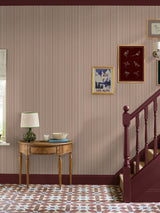 Next Joules Pink Decorative Stripe A4 Wallpaper Sample- Buy online at McGrocer