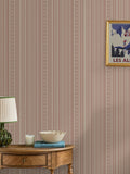 Joules Pink Decorative Stripe wallpaper sample A4, imported from the UK