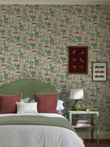 Next Joules Multi Folk Forest Floral Wallpaper Sample (A4)- Buy online at McGrocer