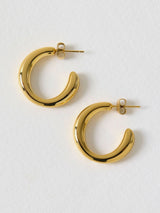 Next Oliver Bonas Cassy Gold Tone Waterproof Chunky Hoop Earrings- Buy online at McGrocer