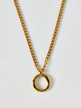 Next Oliver Bonas Gold Eden Gold Tone Waterproof Circle Pendant Necklace- Buy online at McGrocer