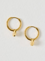 Next Oliver Bonas Gold Tone Waterproof Etched Heart Hoop Earrings- Buy online at McGrocer