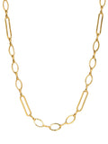 Oliver Bonas gold tone waterproof fine chain necklace, UK version