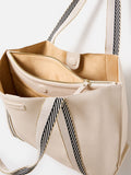 Oliver Bonas cream stripe tote bag accessory, UK version