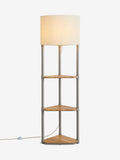 Malvern grey shelf floor lamp - British product