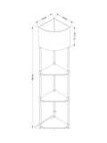 Malvern grey shelf floor lamp - British product