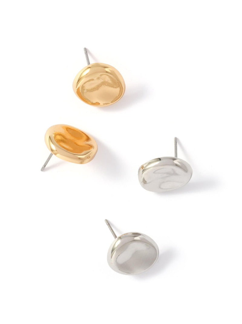 Mint Velvet silver tone stud earrings, imported from the UK