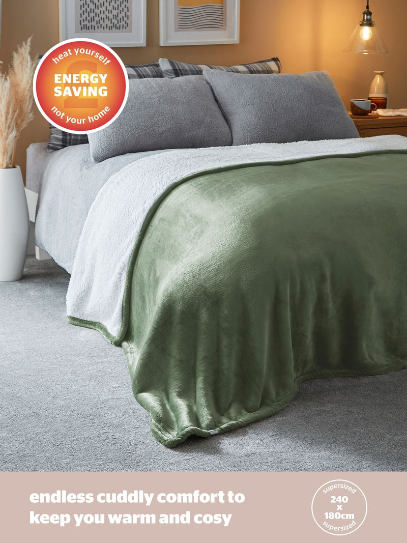Silentnight Green Giant Snugsie blanket - British product