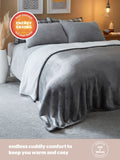 Silentnight grey giant blanket 180x240cm - British product