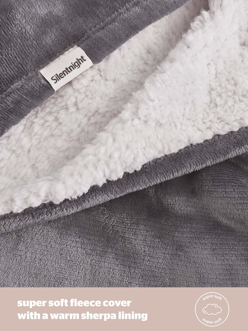 Silentnight grey giant blanket 180x240cm - British product