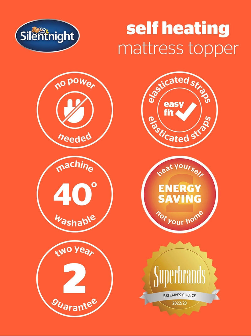 Silentnight White Self Heating Mattress Topper (British brand)