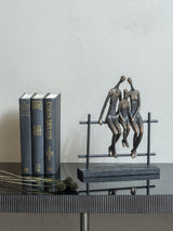 Next Libra Interiors Bronze Seated Family Of Three Sculpture- Buy online at McGrocer