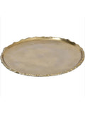 Libra bronze platter gold interior 34cm - British product