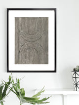 Next Brookpace Lascelles Black Cedar Grooves II Framed Wall Art- Buy online at McGrocer