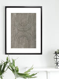 Brookpace Lascelles black cedar framed wall art, 66cm by 56cm - British product