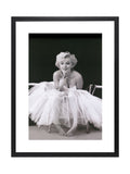 Brookpace Lascelles black Marilyn Monroe ballerina framed wall art, UK version