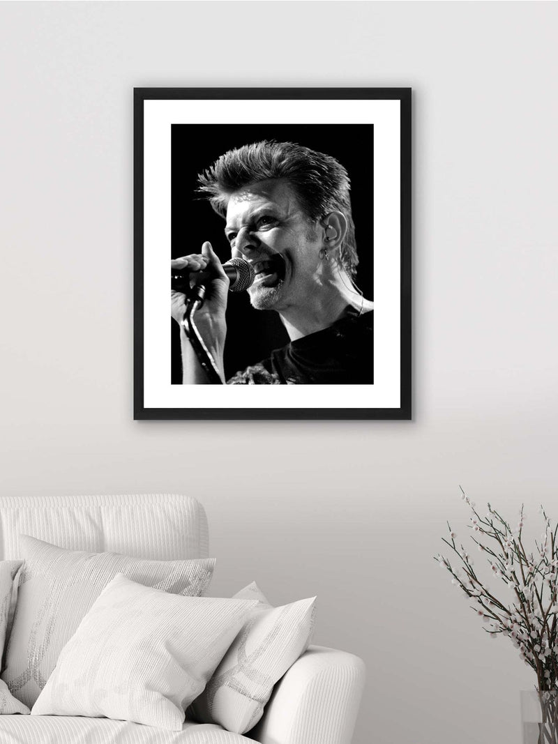 Brookpace Lascelles black David Bowie framed wall art 56x46cm - British product