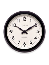 Next Brookpace Lascelles Black Retro Wall Clock 28cm- Buy online at McGrocer