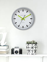 Next Brookpace Lascelles Grey Swiss Station Clock 30x30x5cm- Buy online at McGrocer