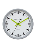 Brookpace Lascelles Grey Swiss Station Clock 30x30x5cm - British product